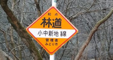 林道小中新地線を走った(群馬県みどり市～沼田市)